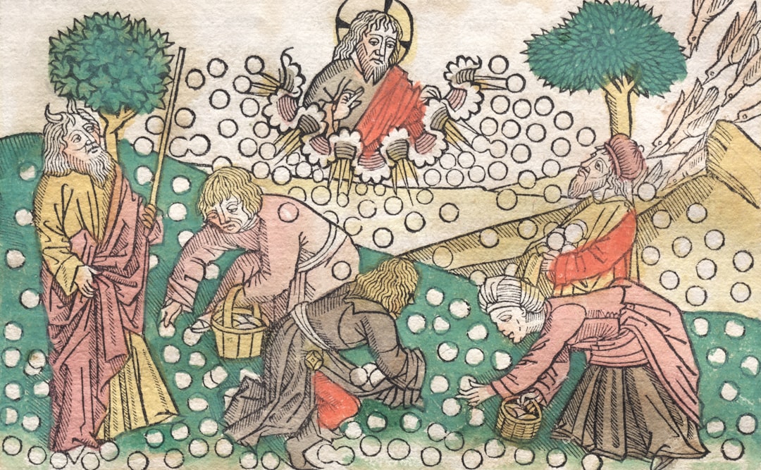 Byzantine mosaic detail with gold tesserae and haloed figures