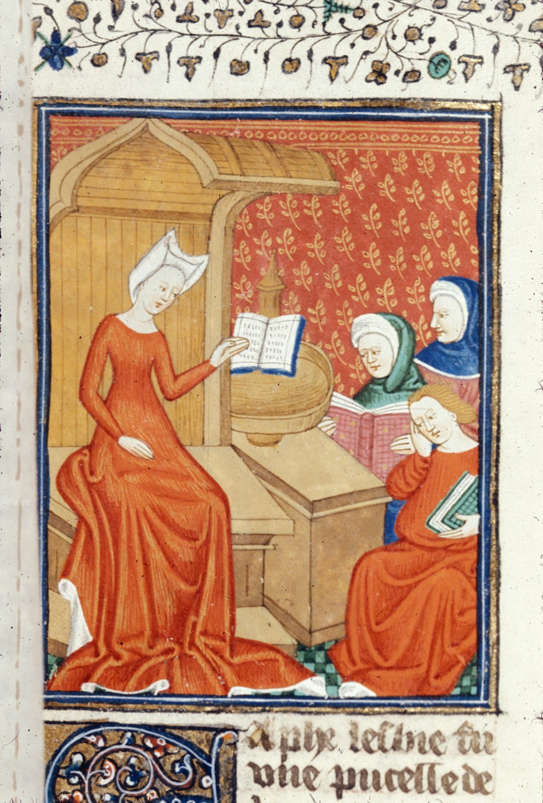 Carolingian illuminated manuscript page