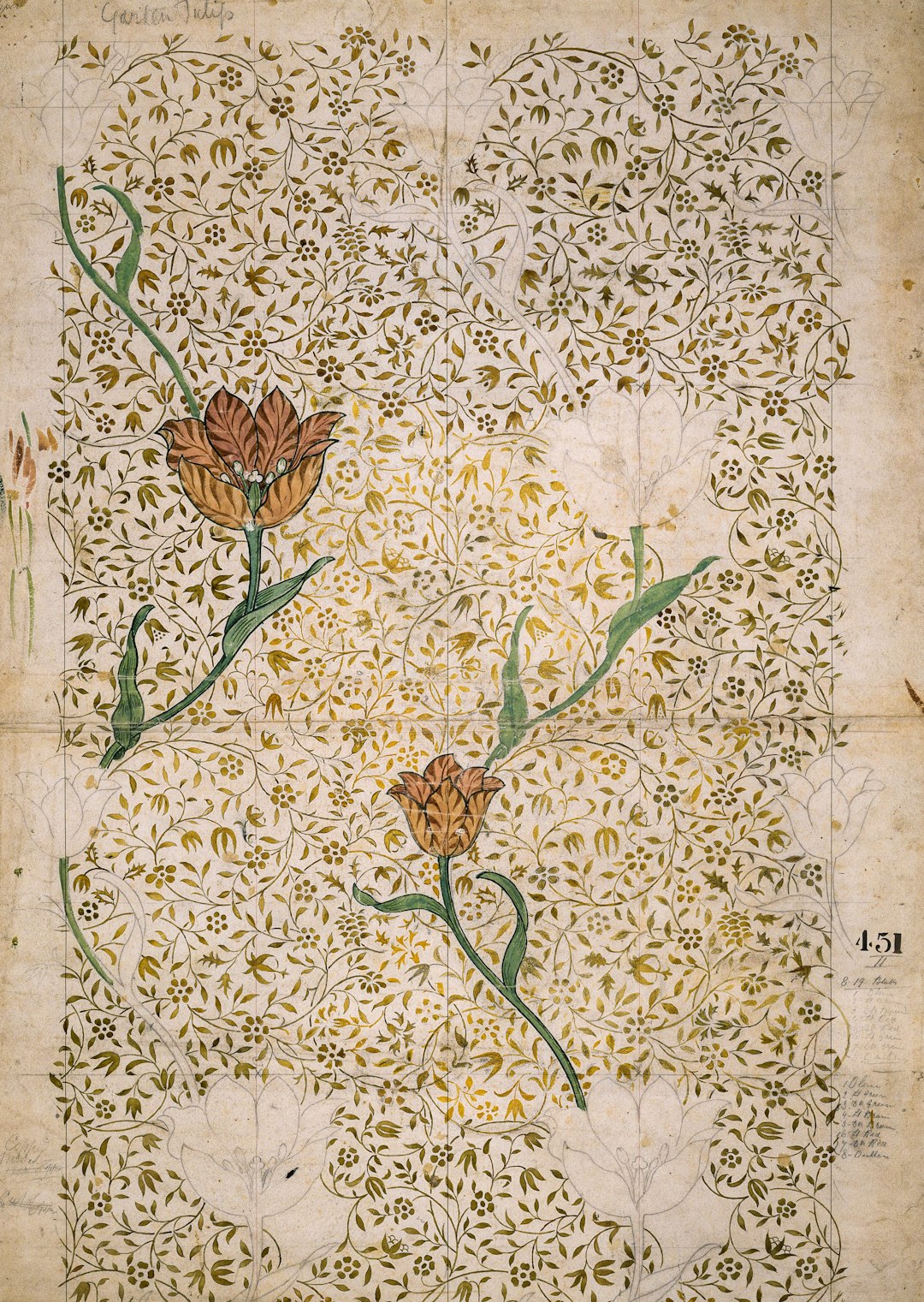 Early fresco painting with religious narrative scene