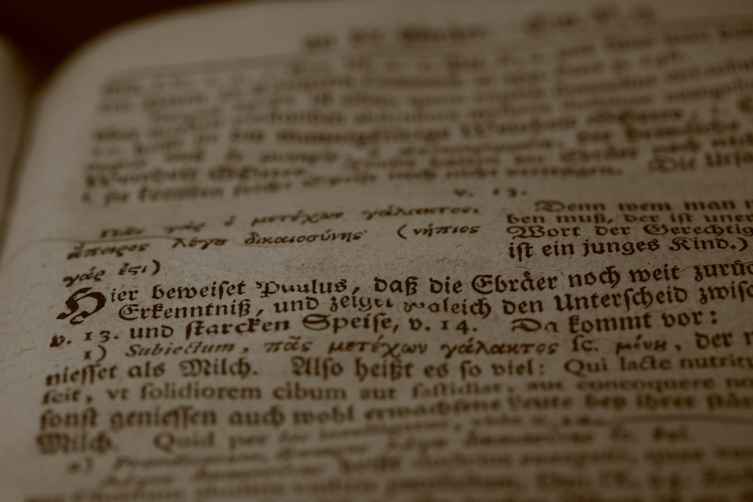 Hand-painted illuminated initial from a copy of the Gutenberg Bible